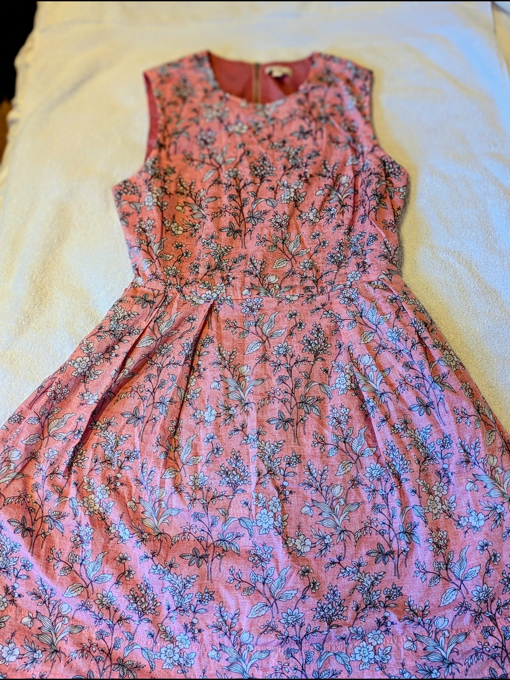 Gap Designed & Crafted Floral Fit & Flare Dress - Rose - 4